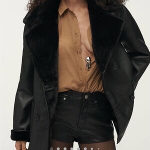 Faux Shearling Reversible Coat
